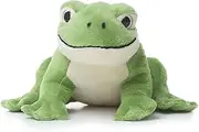 TAMMYFLYFLY Cute Realistic Green Frog Plush Toy Green Frog Stuffed Animal Lifelike Animal Doll 15cm