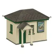 Bachmann 44-0190B OO Scale Narrow Gauge OO9 Platform Waiting Room Green/Cream