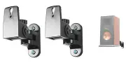 Pair Hidden Wall Mount Swivel Brackets For Klipsch RP-150M Bookshelf Speakers