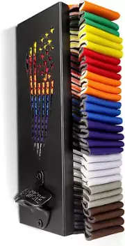 2 in 1 Can Cooler Holder with Bottle Opener, Beer Can Sleeves Storage Organizer