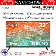 Kogan 32" LED Full HD Tizen Smart TV Home Theatre Television HDMI USB Remote New
