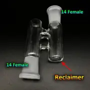 Reclaim Ash Catcher Drop Down Glass Adapter 14mm Female to 14mm Female Lab Glass