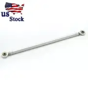 CNC Silver 120MM Shift Rod Linkage Tie Rod Ends Adjustable Position Rearsets