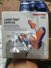 Howard Leight Laser Trak Disposable Detectable Foam Ear Plugs (100 pairs BOX)