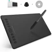 Huion Inspiroy H1161 Pen Tablet Android Supported 11" Digital Graphics Pen Tablet with Battery-Free Stylus 8192 Levels Pressure Sensitivity - Tilt Function - Touch Bar [H1161 Black]