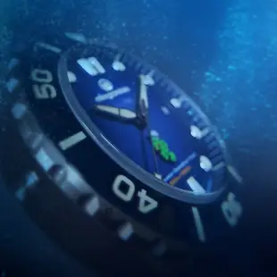 elegantsis 海軍陸戰隊水中爆破中隊 漸層藍限量機械腕錶 套組 ELJX65AS-ROCMC-UDT
