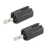 2 Pcs Electric Drill Hexagonal Guitar String Winder Head Peg Puller Repair Tools