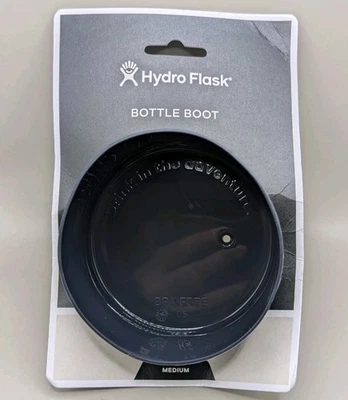 Hydro Flask Flex Boot BLACK Medium fits 32 to 40oz Bottles
