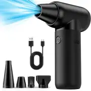 Compressed Air Duster,180000Rpm Jet Dryer Blower 3 Gear Electric Portable Air Du