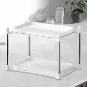 2 Tier Seasoning Rack Refrigerator Beverage Rotating Storage Countertop