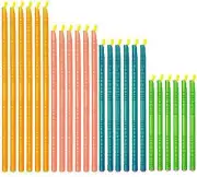 24PCS Reusable Food Bag Sealer Clips Sticks for Snacks Chips Moisture Proof