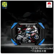 Acrylic Dust Proof Display Case for LEGO 42130 (blue) BMW M 1000 RR [NO Lego]