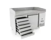 Atosa 1 DOOR PIZZA TABLE FRIDGE WITH DRAWERS 1510 MM EPF3490