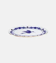 [La DoubleJ] La DoubleJ Wildbird Blue porcelain platter