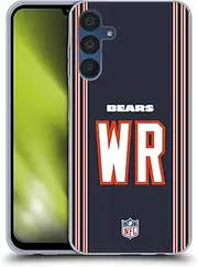 Head Case Designs Officially Licensed NFL WR Navy Chicago Bears Positions & Logo Gel Case [Military Grade Protection] Compatible with Samsung Galaxy A15