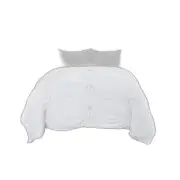 White Queen 100% Cotton 300 Thread Count Machine Washable Down Alternative Co...