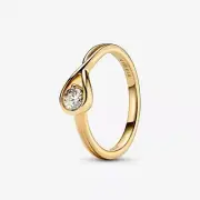 *BRAND NEW* Pandora Infinite 14k Yellow Gold Lab-grown Diamond Ring 159443C01