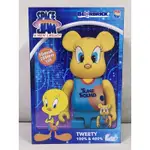 「全新現貨」BE@RBRICK 庫柏力克熊 怪物奇兵 SPACE JAM 崔弟 500% TWEETY