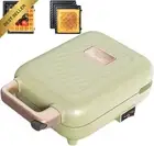BEAR Mini Electric Sandwich Maker Waffle Panini Press 600W with Removable Non-St