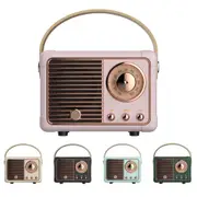 Retro Vintage Style Wireless Mini Bluetooth Speaker - USB Rechargeable