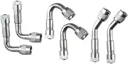 6 Pcs 45 Degree/ 90 Degree/135 Degree Metal Valve Stem Extenders,Universal Valve Stem Extensions