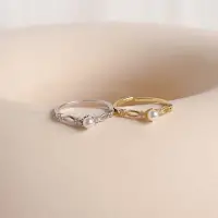 在飛比找momo購物網優惠-【UME.Acce】純銀天然淡水珍珠戒指(S925純銀 戒指