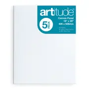 5pc Artitude Cotton 16x20'' Canvas Panel Art/Craft 280gsm Oil/Acrylic Painting