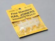 Peco SL-111 HO Scale Code 75: Transparent Plastic Insulating Joints