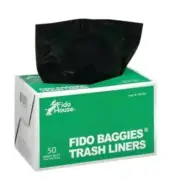 Heavy Duty Draw Tape Fido Baggies 13 Gallon Pet Trash Liners (50 Pack) 116153