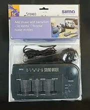 Sima Stereo Video Sound Mixer, SSM-3, NOS, "Add Music to Home Movies", Sealed