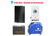 VoltX 12V 100AH Lithium Battery + 8KW Inverter + 3* 200W Fixed Solar Panel + 3.5KW Generator