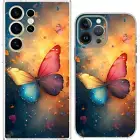 Butterfly Swarm Love Flutter Heart Case Cover Silicone / Shockproof / MagSafe