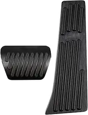 PCECKMZTFZ Fit For BMW IX IX5 2021 2022 2023 Car Foot Rest Pedal Accelerator Brake Pedals Cover Non-slip Pad Aluminum Alloy Accessories pedal(AT Black 2pcs)