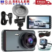 1080P Touch Screen Car DVR Dash Cam Video Recorder G-Sensor Front & Rear Camera