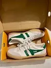 New! Gola Badminton Sneakers in Off White&Green CLA548 Men's Size 9