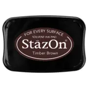 Tsukineko StazOn Solvent ink pad : Timber Brown (SZ-41)