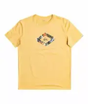 Quiksilver Men's SS Cotton T-Shirt ~ Let It Ride mustard