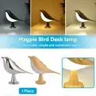 Night Light Desk Lamp Modern Magpie Bird LED Table Bedside Touch Reading Bedroom