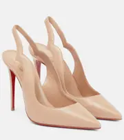 [Christian Louboutin] Christian Louboutin Nudes Hot Chick leather pumps AU 9 neutrals