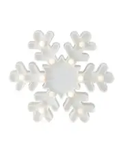 Northlight Battery Operated Led Lighted White Snowflake Christmas Marquee Sign