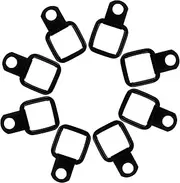 Truck Bed Tie Down Rings 8 Pack Metal Car Trunk Anchors D-Shaped Pull Rings for Trailer Strong Compact Design