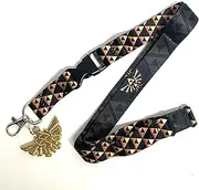 Bioworld The Legend of Zelda Hyrule Crest Double Sided Lanyard, Multicolored