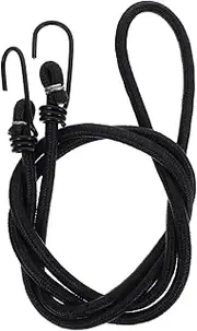 Mipcase Bicycle Luggage Rope Bike Motorcycle Bungee Cords Bungee Rope Elastic Tie Downs with Hooks Hooks Bike Luggage Straps Elastic Strap Black Metal