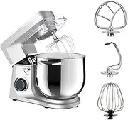 Stand Mixer, 11l Large Capacity Dough Mixer, 6-Speed Control, 1700w Copper Motor Non-Slip Suction Cups and 3 Essential Mixing Attachments for Daily Cooks