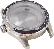 [WUYONGSI] 1pc 20ATM Diving 40mm Double Bow Watch Case Fit Automatic NH35A NH36A ETA2824 PT5000 Bezel 120 Clicks(Black Bezel,Fit ETA2824 PT5000)