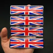 4x Metal Union Jack UK Flag Car Emblem Badge Motorcycle Fuel Tank Sticker Decal