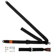 Rear Static Seat Belt For Daimler Sovereign Berlina 1979-1986 Black
