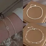 FASHION WOMEN JEWELRY 簡約手鍊珠寶手鍊和銀幾何手鍊