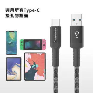 AmazingThing USB Type C 超強防彈傳輸線(120cm)