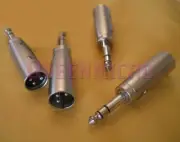 4 PCS XLR 3Pin Male to 1/4" Stereo Mic Plug Audio Connector Adapter Converter